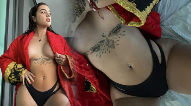 Malu Trevejo’s Ass & Boobs Out—Red Robe Erotic Shoot Will Break You