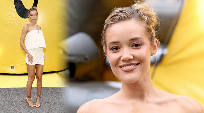 Olivia Ponton’s Insanely Sexy Legs Stun in Strapless Mini Dress at Breitling NFL Bash