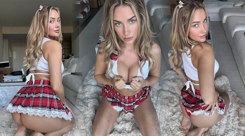 Paige Spiranac’s Naughty Schoolgirl Fantasy: Curves, Cleavage & Tease
