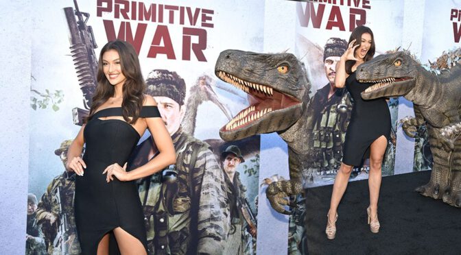 Rachel Pizzolato Rocks Sexy Black Dress & Killer Legs at Primitive War Premiere