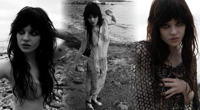 Wet & Wild: Sophie Thatcher’s See-Through Beach Shoot by Jason Renaud