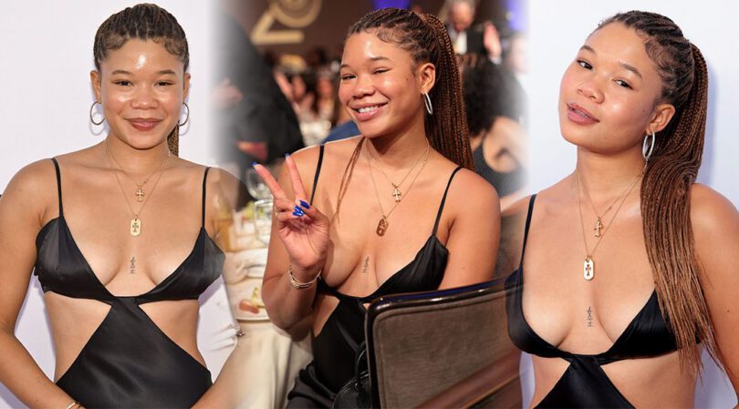 Storm Reid’s Outrageous Cleavage-Baring Gown – All Eyes on Her Boobs