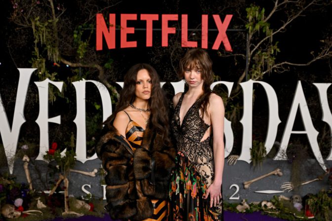 Emma Myers Jenna Ortega Sexy Dresses Wednesday Sydney