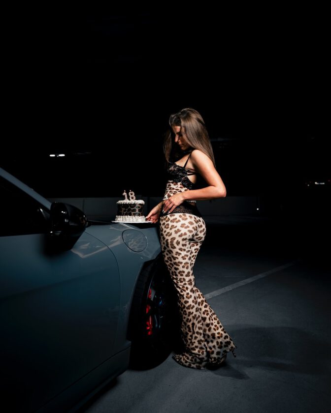 Piper Rockelle Th Birthday Leopard Lingerie Car Shoot