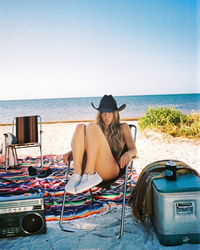 Sydney Sweeney Heydude Cowgirl Beach Photoshoot