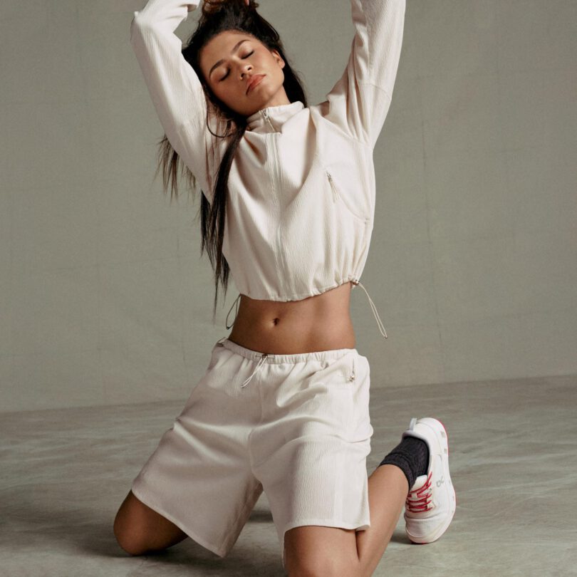 Zendaya Skin Tight Sportswear On Campaign