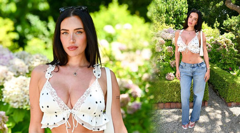Anastasia Karanikolaou’s Huge Cleavage on Display in LA