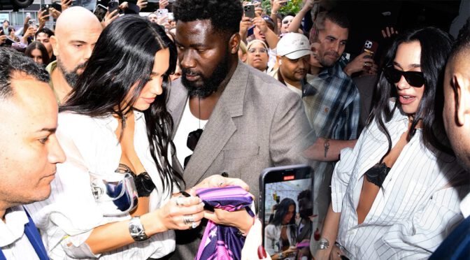 Unbuttoned & Bra On Show: Dua Lipa’s Sexy NYC Pop-Up Look