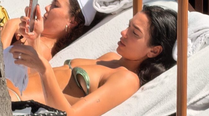 Dua Lipa’s Micro Bikini Bursts With Underboob in Miami