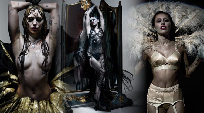 Miley Goes Topless & Wet for Wild CR Fashion Editorial