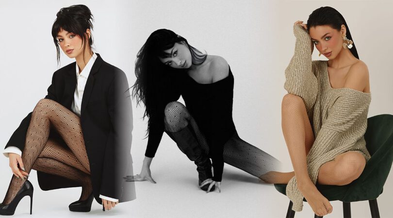 Mishka Silva Seduces in Fishnets for Chicle Magazine