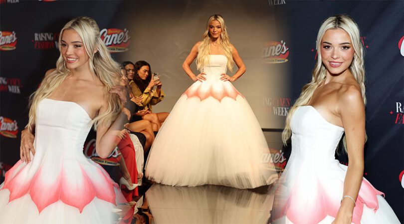 Olivia Dunne Stuns in Strapless Princess Gown at NYC Show