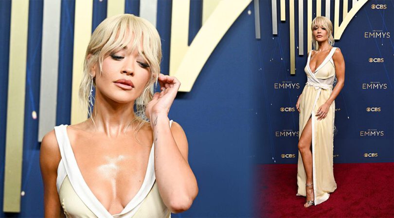Rita Ora’s Sexy Red Carpet Look Heats Up Emmy Night
