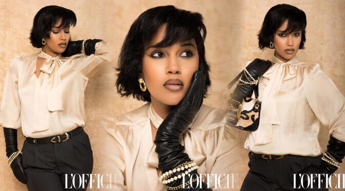 Satin & Pearls: Alana Monteiro’s Elegant L’Officiel Shoot