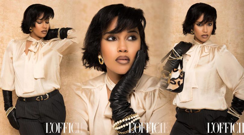 Satin & Pearls: Alana Monteiro’s Elegant L’Officiel Shoot