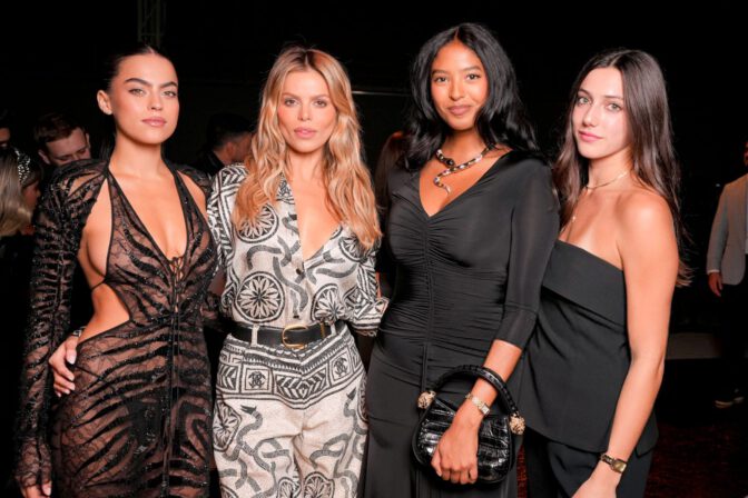 Brooks Nader Sarah Nader Cleavage Milan Fashion Week