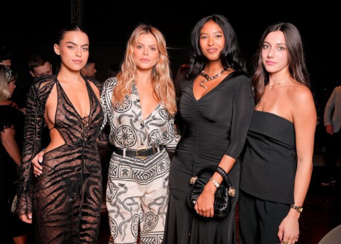 Brooks Nader Sarah Nader Cleavage Milan Fashion Week