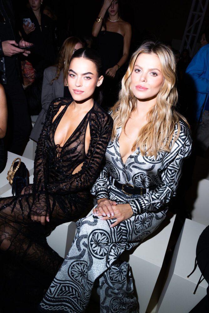 Brooks Nader Sarah Nader Cleavage Milan Fashion Week