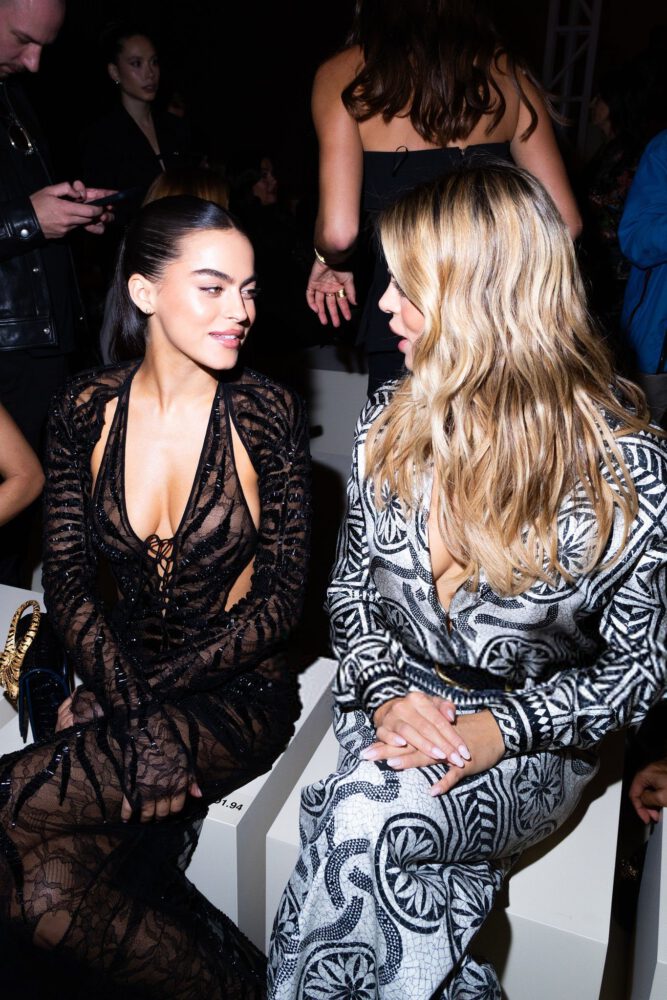 Brooks Nader Sarah Nader Cleavage Milan Fashion Week