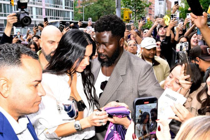 Dua Lipa Cleavage Lace Bra Nyc