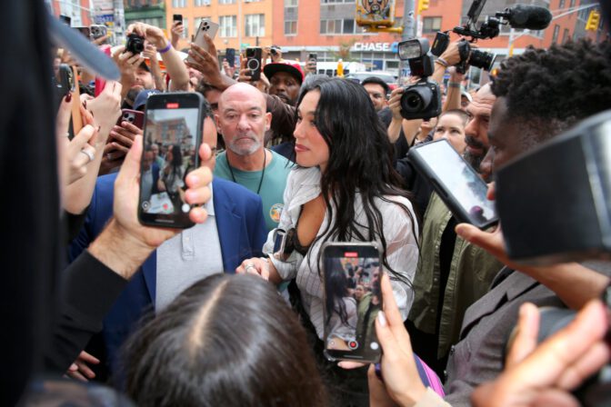 Dua Lipa Cleavage Lace Bra Nyc