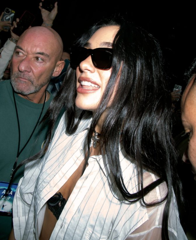 Dua Lipa Cleavage Lace Bra Nyc