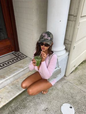 Ella Cervetto Busty Pink Bodysuit Cleavage Booty