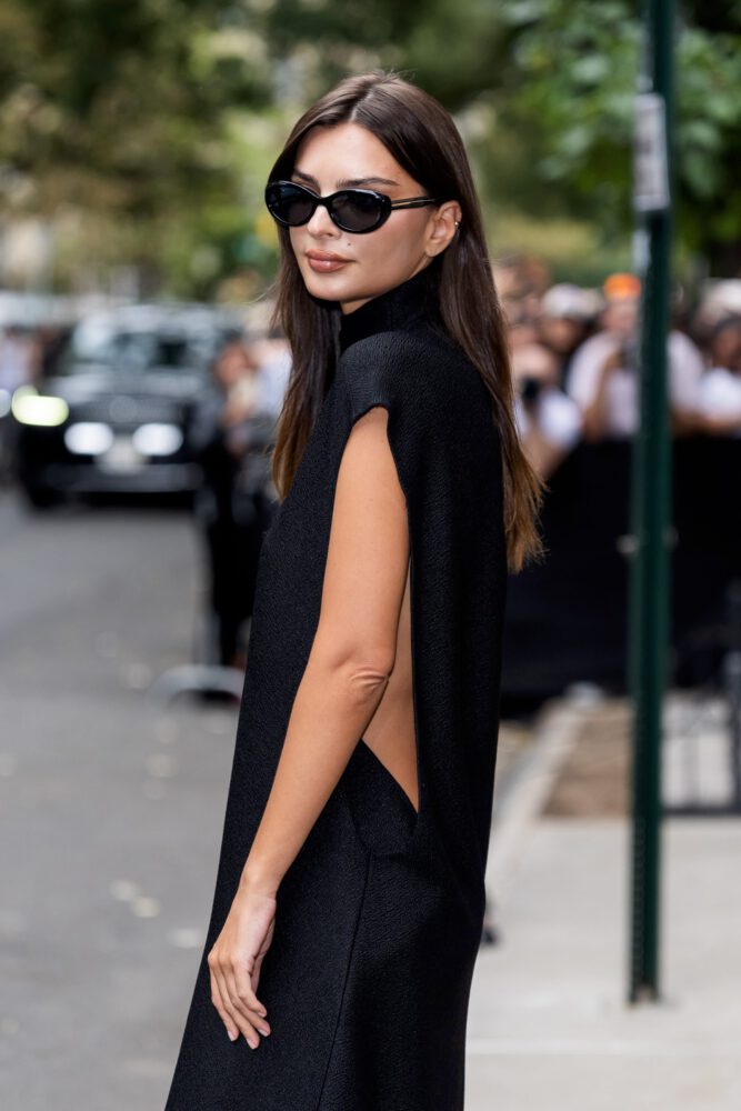 Emily Ratajkowski Braless Sideboob Calvin Klein Nyfw