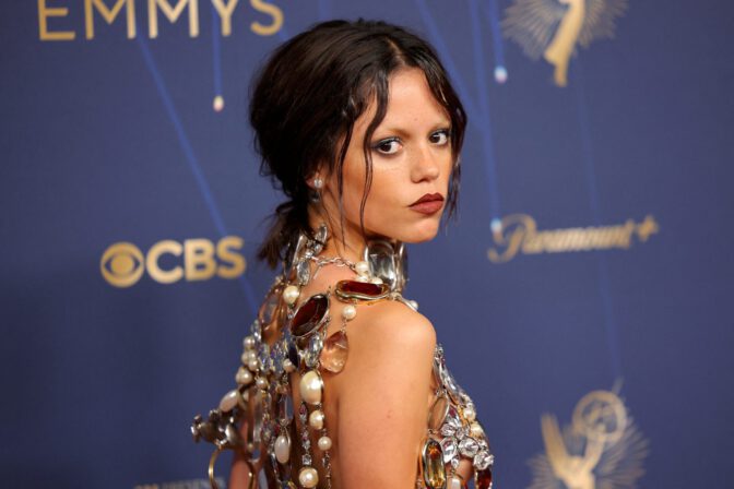 Jenna Ortega Nearly Topless Jewels Emmys