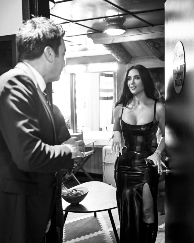 Kim Kardashian Latex Cleavage Thighs