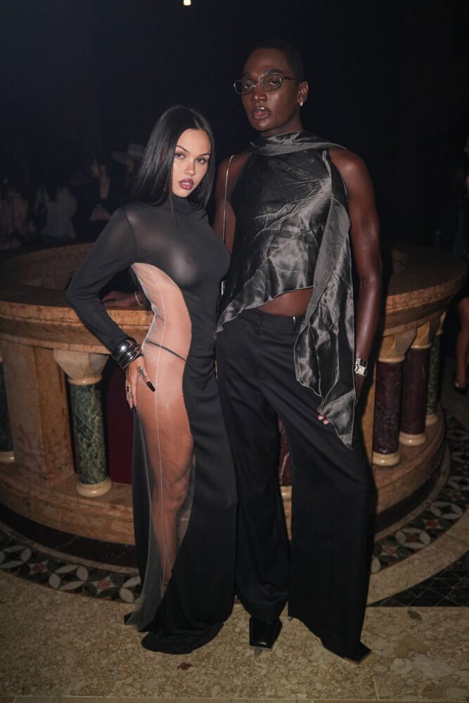 Maggie Lindemann Braless Nipples Exposed Nyfw