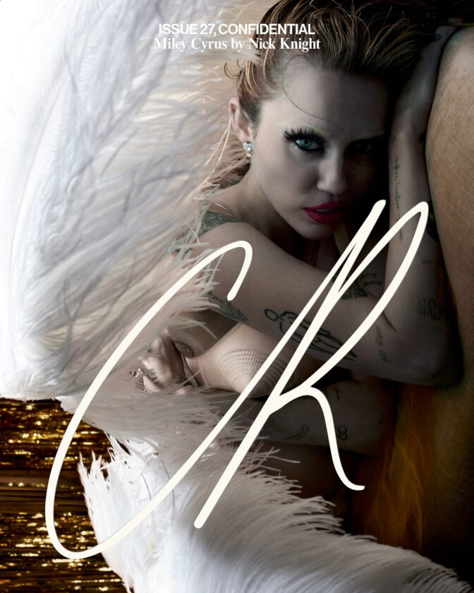 Miley Cyrus Topless Cr Fashion Book Photoshoot