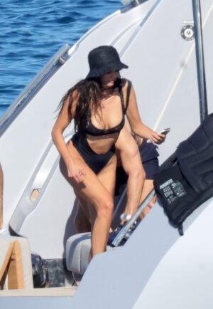 Nina Dobrev Wet Thong Monokini Booty
