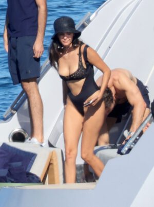 Nina Dobrev Wet Thong Monokini Booty