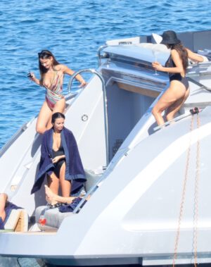 Nina Dobrev Wet Thong Monokini Booty