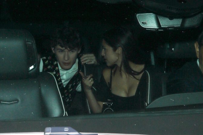 Olivia Rodrigo Busty Black Mini Dress Emmys Party