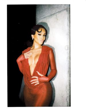 Saweetie Big Breasts Ass Red Dress Nyfw