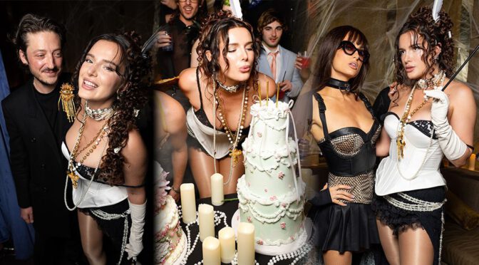 Bella Thorne’s Birthday Cleavage: Corset, Pearls & Party Seduction