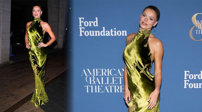 Brooks Nader Goes Braless: Velvet Pokies and Major Curves at Gala!