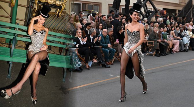 Kendall Jenner Dazzles in Risqué Showgirl Corset at Vogue World 2025