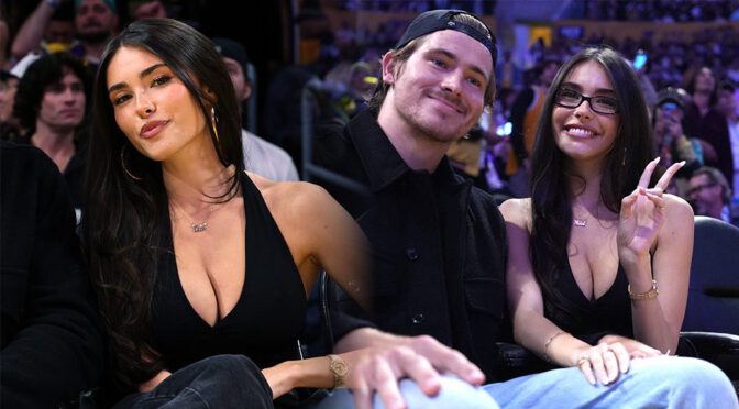 Madison Beer’s Breasts Steal the Show in Low-Cut Halter at Lakers Game