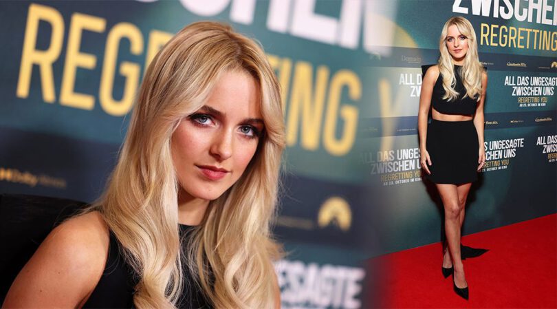 Mckenna Grace Stuns Berlin in Chic Black Mini Skirt & Crop Top Look