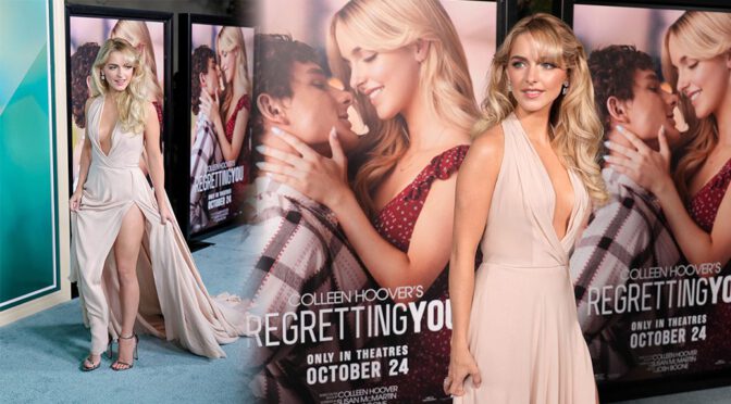 Mckenna Grace’s Risky Cleavage & Thigh-High Slit Steal “Regretting You” Premiere