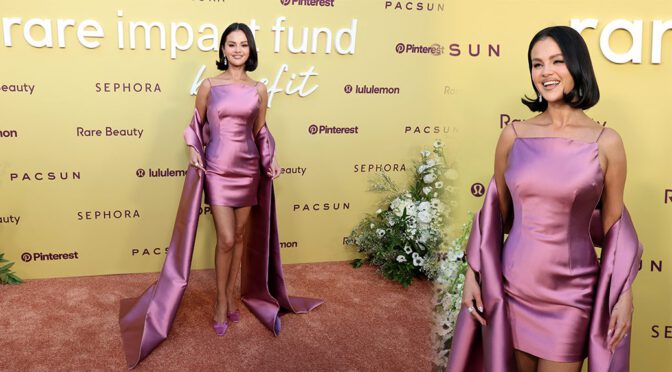 Selena Gomez Dazzles in Mini Dress at Rare Impact Fund Benefit