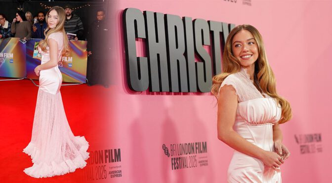 Sydney Sweeney Unleashes Her Curves in Pink Satin at “Christy” Premiere