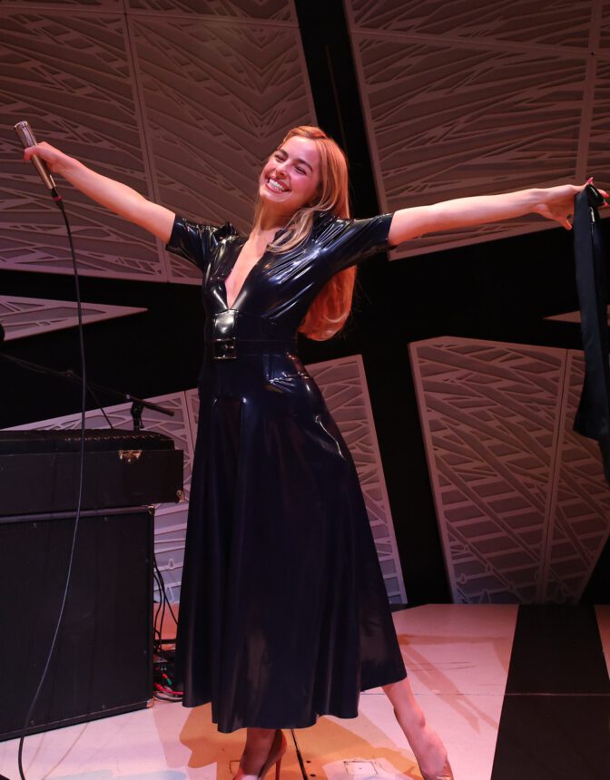 Addison Rae Cat Nipple Pastie Latex Dress