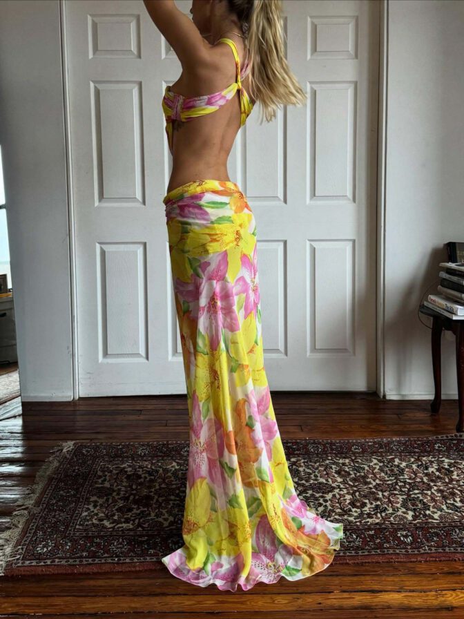 Alexis Ren Mirror Palais Glamour Sheer Dress