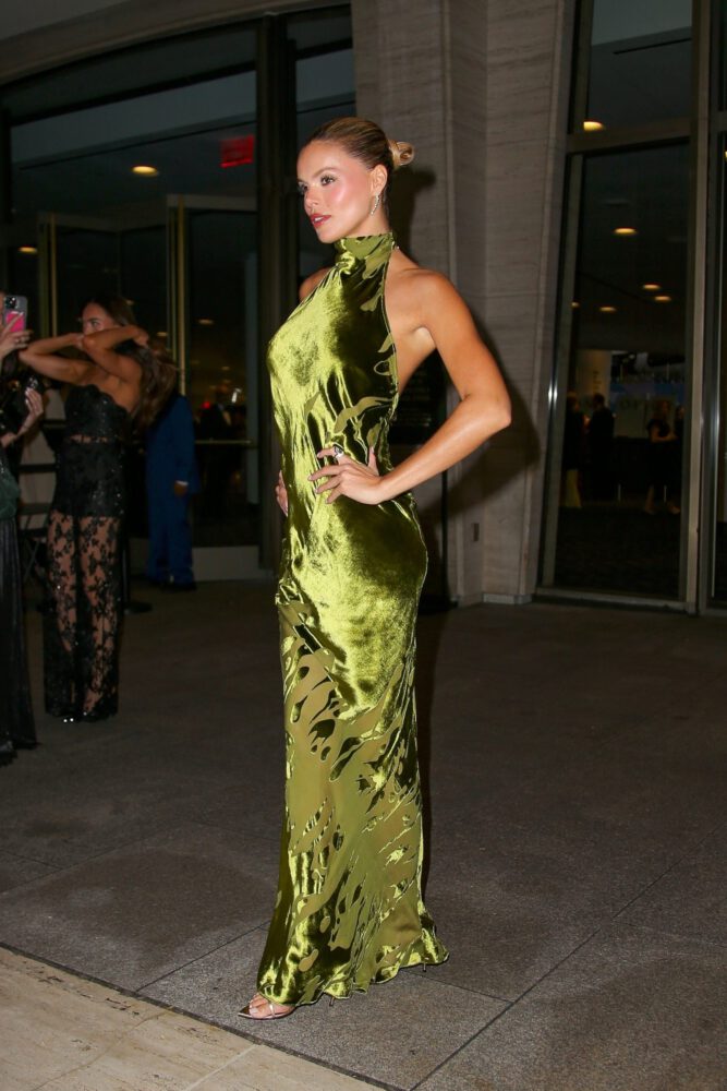 Brooks Nader Braless Pokies Velvet Gown Gala Nyc