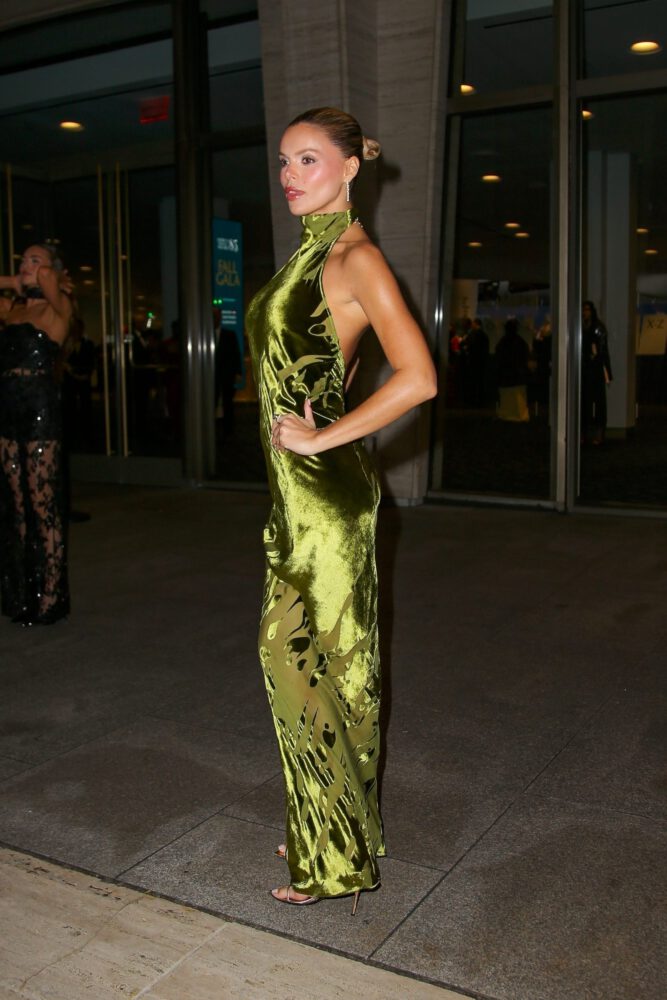 Brooks Nader Braless Pokies Velvet Gown Gala Nyc