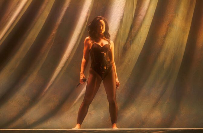 Demi Lovato Sexy Bodysuit Fishnets Palladium Hollywood